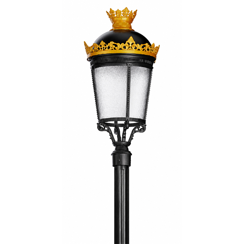 YMLED-6125B Classical European Crown Aluminum LED Post Top Light YMLED-6125B Classical European Crown Aluminum LED Post Top Light