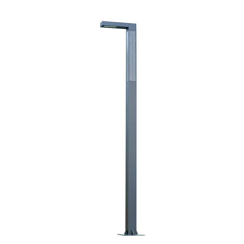 YMLED-6812 Modern LED Street Light with Ribbed Pole Design