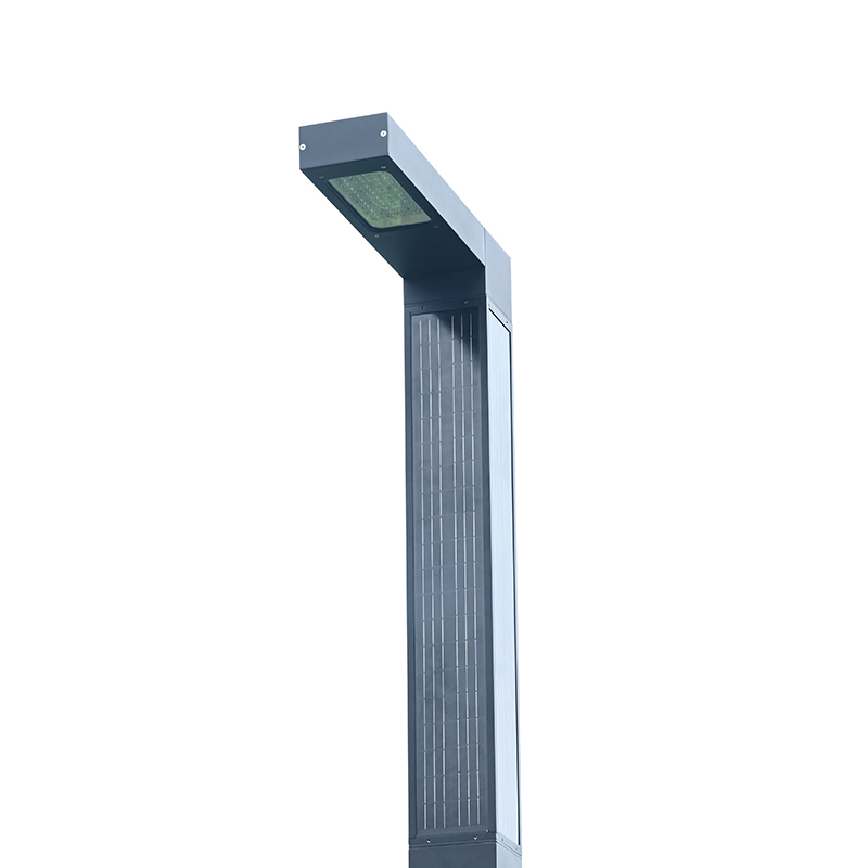 YMLED-6812 Modern LED Street Light with Ribbed Pole Design YMLED-6812 Modern LED Street Light with Ribbed Pole Design